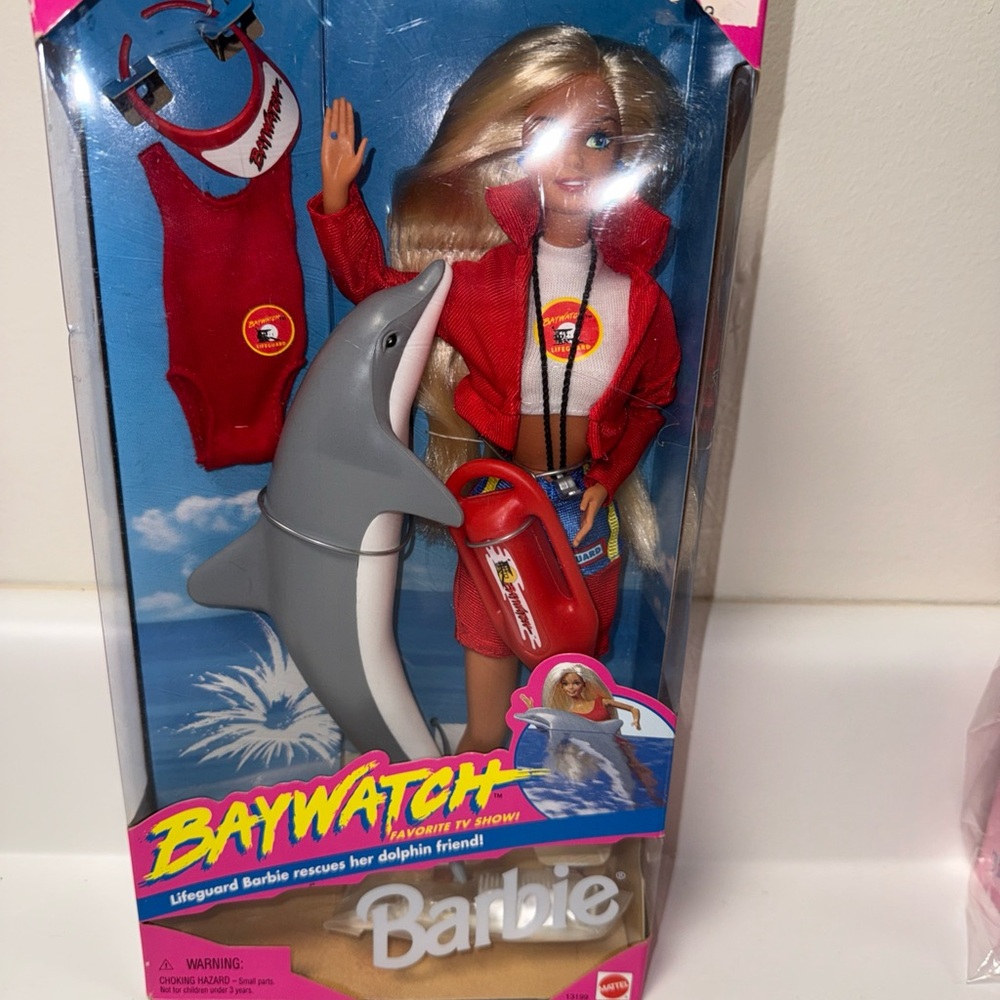 Barbie Baywatch Doll with Red Jacket and Dolphin